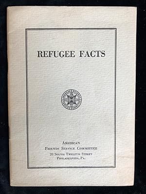 Bild des Verkufers fr REFUGEE FACTS: A STUDY OF THE GERMAN REFUGEE IN AMERICA zum Verkauf von Dan Wyman Books, LLC
