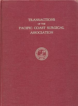 Image du vendeur pour Transactions of the Pacific Coast Surgical Association 1959 Thirtieth Annual Meeting Empress Hotel, Victoria, British Columbia mis en vente par Rose City Books