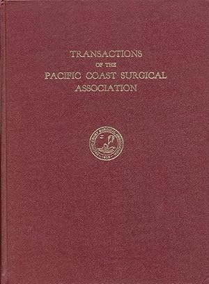 Image du vendeur pour Transactions of the Pacific Coast Surgical Association 1964 Thirty-Fifth Annual Meeting Fairmont Hotel San Francisco California mis en vente par Rose City Books