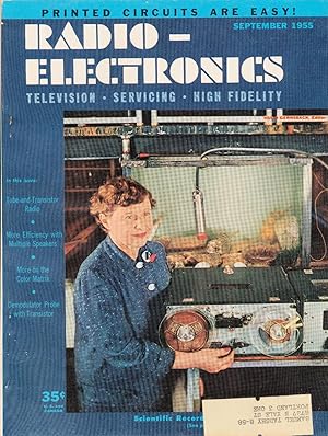 Immagine del venditore per RADIO ELECTRONICS SEPTEMBER 1955 venduto da Rose City Books