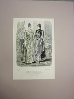 Bild des Verkäufers für Der Bazar. Illustrirte Damen-Zeitung. November 1889. Modeblatt Pl. 125. Kolorierter Stahlstich. 2 Damen im Salon. zum Verkauf von NORDDEUTSCHES ANTIQUARIAT