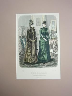 Bild des Verkäufers für Der Bazar. Illustrirte Damen-Zeitung. März 1889. Modeblatt Pl. 118. Kolorierter Stahlstich. 2 Damen im Salon. zum Verkauf von NORDDEUTSCHES ANTIQUARIAT