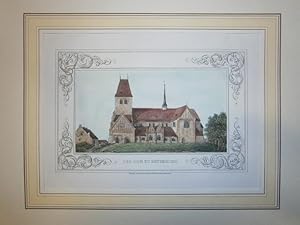 Bild des Verkufers fr Der Dom zu Ratzeburg. Kolorierte Federlithographie aus Lisch: Meklenburg in Bildern. zum Verkauf von NORDDEUTSCHES ANTIQUARIAT