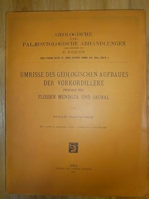 Imagen del vendedor de Umrisse des geologischen Aufbaues der Vorkordillere zwischen den Flssen Mendoza und Jachal. a la venta por NORDDEUTSCHES ANTIQUARIAT