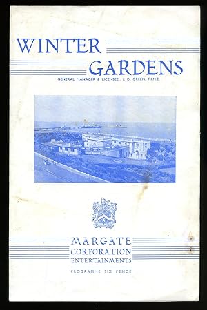 Imagen del vendedor de Souvenir Theatre Programme Performed at Winter Gardens, Margate a la venta por Little Stour Books PBFA Member