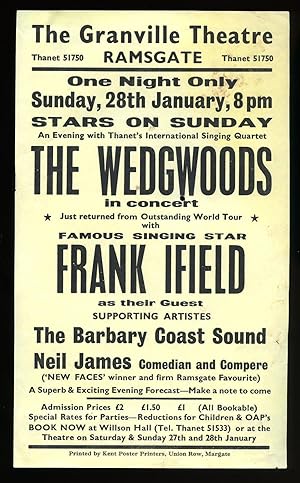 Imagen del vendedor de Souvenir Theatre Programme Flyer Performed at The Granville Theatre, Ramsgate a la venta por Little Stour Books PBFA Member