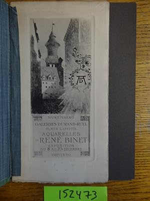 Bild des Verkufers fr Aquarelles de Rene Binet: Nuremberg, Orvieto zum Verkauf von Mullen Books, ABAA