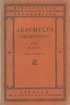 Bild des Verkufers fr Aeschyli Prometheus. Edidit Henricus Weil. (= Bibliotheca Teubneriana). zum Verkauf von Antiquariat Carl Wegner