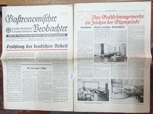 Gastronomischer Beobachter. Fachliches Schulungsblatt der Deutschen Arbeitsfront. Für die Arbeits...