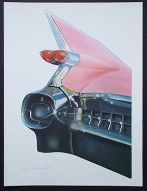 Bild des Verkufers fr 59 Cadillac (Cleworth, Signed & Numbered Limited Edition Lithograph Print) zum Verkauf von Harropian Books,  IOBA