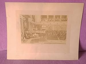 FOTOGRAFIA ORIGINAL DEL REY AMADEO I EN LAS CORTES GENERALES 1871, RARO