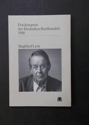 Seller image for Friedenspreis des Deutschen Buchhandels 1988: Siegfried Lenz - Ansprachen aus Anlass der Verleihung for sale by Antiquariat Strter