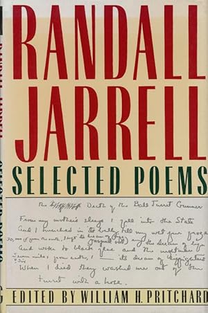 Seller image for Randall Jarrell Selected Poems for sale by Good Books In The Woods