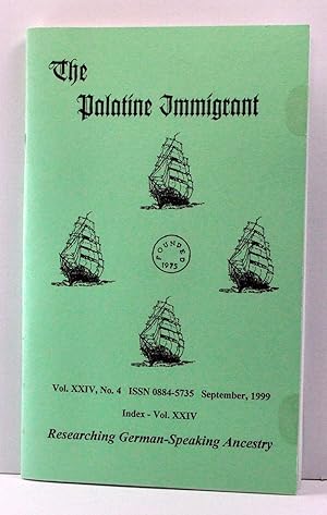 Imagen del vendedor de The Palatine Immigrant, Volume 24, Number 4 (September 1999) a la venta por Cat's Cradle Books