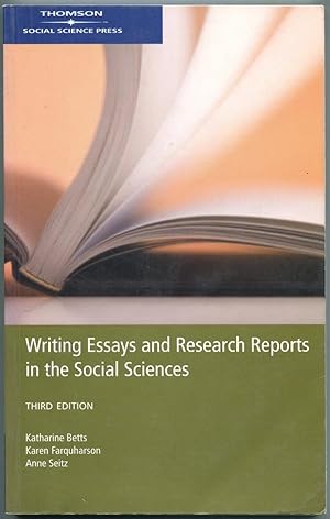 Seller image for Writing essays and research reports in the social sciences. for sale by Lost and Found Books
