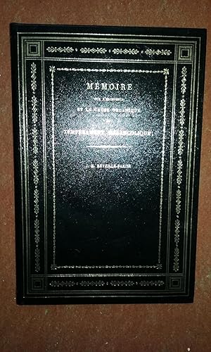 Mémoire sur l'existence et la cause organique du tempérament mélancolique lu à l'Académie des Sci...