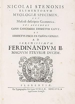 Elementorum myologiae specimen, seu musculi descriptio geometrica. Cui accedunt canis carchariae ...