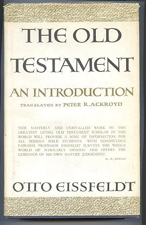 Imagen del vendedor de Old Testament:An Introduction a la venta por Dearly Departed Books