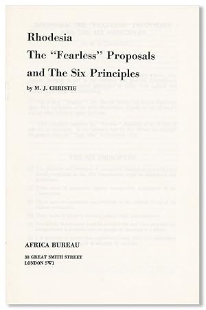 Rhodesia: The "Fearless" Proposals and the Six Principles