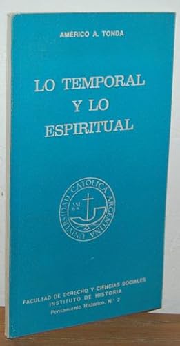 Imagen del vendedor de LO TEMPORAL Y LO ESPIRITUAL a la venta por EL RINCN ESCRITO