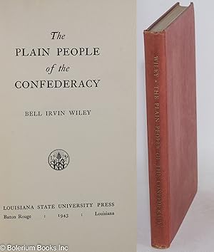Bild des Verkufers fr The plain people of the Confederacy zum Verkauf von Bolerium Books Inc.