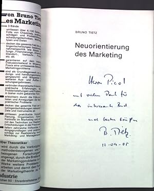 Seller image for Neuorientierung des Marketing; (SIGNIERTES EXEMPLAR); for sale by books4less (Versandantiquariat Petra Gros GmbH & Co. KG)