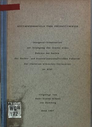 Seller image for Wettbewerbsregeln ber Preiswettbewerb. Inaugural-Dissertation; for sale by books4less (Versandantiquariat Petra Gros GmbH & Co. KG)