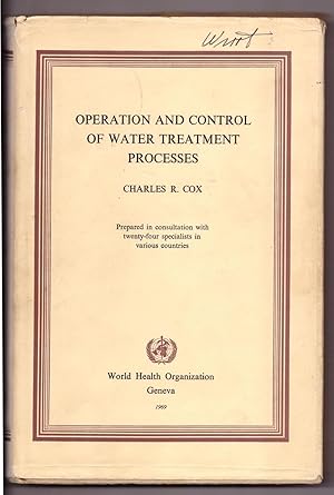 Operation And Control Of Water Treatment Processes