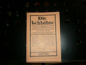 Bild des Verkufers fr Die Weltbhne - 86. Jg. - Heft 31 - 23. Juli 1991 zum Verkauf von Antiquariat im Kaiserviertel | Wimbauer Buchversand