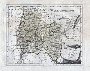 Image du vendeur pour Das Department des Flusses Ain. Nr. 758" Ain Bourg-en-Bresse Nantua Karte Reilly carte gravure map France mis en vente par Antiquariat Steffen Vlkel GmbH