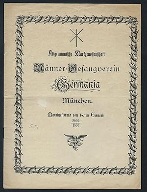 - Männer Gesangverein Germania München Mitgliederverzeichnis