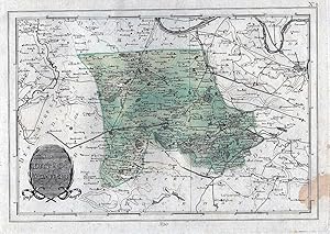 Image du vendeur pour Der District Montfort. Nro. 708" - Montfort-l'Amaury Yvelines carte Karte Reilly gravure map engraving France mis en vente par Antiquariat Steffen Vlkel GmbH