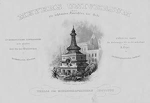 Bild des Verkufers fr Kunkhul Tempel Indien India Asia title page engraving Original zum Verkauf von Antiquariat Steffen Vlkel GmbH