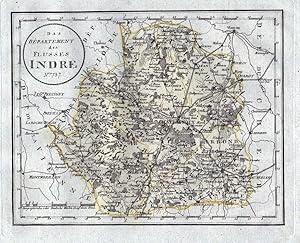 Image du vendeur pour Das Department des Flusses Indre. Nro. 737" - Indre Chateauroux La Chatre Karte Reilly carte gravure map France mis en vente par Antiquariat Steffen Vlkel GmbH