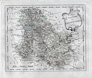 Image du vendeur pour Das Department des Yonne-Flusses. Nro. 754" - Auxerre Tonnerre Joigny Yonne Karte Reilly carte gravure map France mis en vente par Antiquariat Steffen Vlkel GmbH