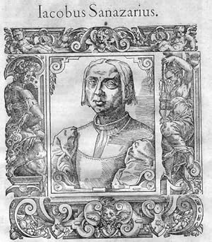 Bild des Verkufers fr Jacobus Sanazarius" - Jacopo Sannazaro (1456 - 1530) Italian Renaissance poet Dichter zum Verkauf von Antiquariat Steffen Vlkel GmbH