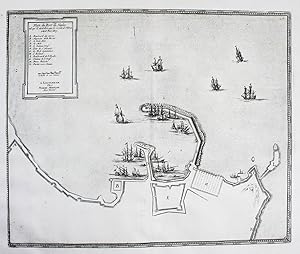 Bild des Verkufers fr Plan du Port de Naples" - Napoli Neapel Naples plan acquaforte map Mortier zum Verkauf von Antiquariat Steffen Vlkel GmbH