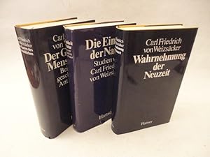 Imagen del vendedor de Wahrnehmung der Neuzeit / Die Einheit der Natur, Studien / Der Garten des Menschlichen. Beitrge zur geschichtlichen Anthropologie * 3 Bnde, jeweils mit O r i g i n a l - S c h u t z u m s c h l a g a la venta por Galerie fr gegenstndliche Kunst