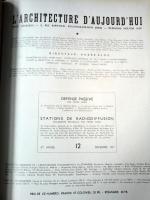 L`ARCHITECTURE D'AUJOURD'HUI -août juillet 1937 ( 6 revue)