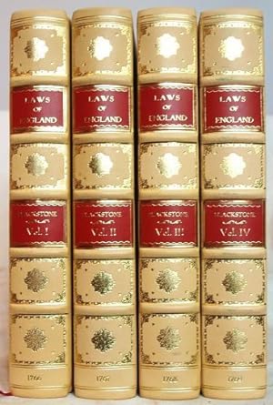 Commentaries On The Laws Of England (4 volumes)