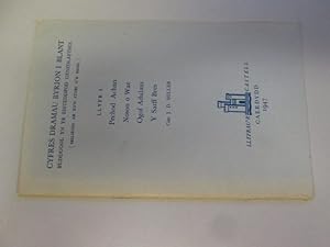 Bild des Verkufers fr Cyfres dramau byrion i blant, buddugol yn yr Eisteddfod Genedlaethol. Seiliedig ar chwedloniaeth neu fywyd Cymru. Llyfr I . Gan J. D. Miller zum Verkauf von Goldstone Rare Books