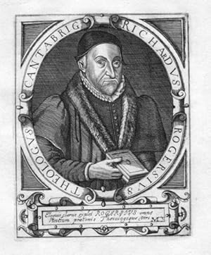 Seller image for Richardus Rogerius" - Richard Rogers (1532-1597) English priest bishop of Canterbury dean Bischof for sale by Antiquariat Steffen Vlkel GmbH