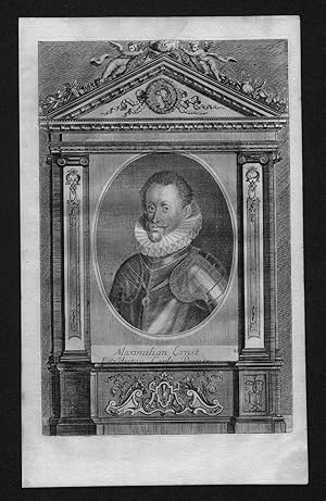 Maximilian Ernst von Österreich Erzherzog engraving Kupferstich Portrait