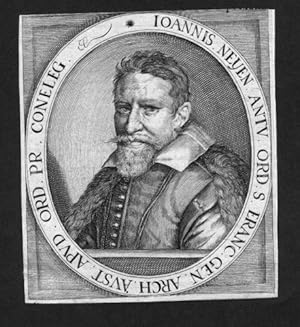 Image du vendeur pour Ioannis Neyen" - Jan Neyen (ca. 1560-1612) Antwerpen diplomat Anvers Portrait engraving gravure mis en vente par Antiquariat Steffen Vlkel GmbH