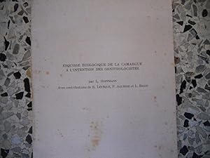 Bild des Verkufers fr Esquisse ecologique de la Camargue a l'intention des ornithologistes zum Verkauf von Frederic Delbos