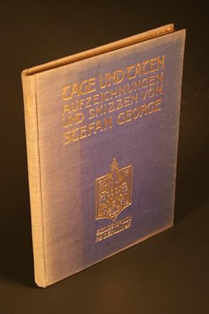Bild des Verkufers fr Tage und Taten : Aufzeichnungen und Skizzen. zum Verkauf von Steven Wolfe Books