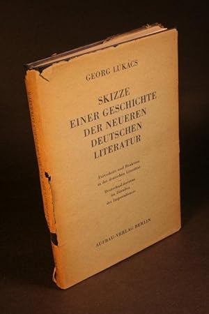 Bild des Verkufers fr Skizzen einer Geschichte der neueren deutschen Literatur. zum Verkauf von Steven Wolfe Books