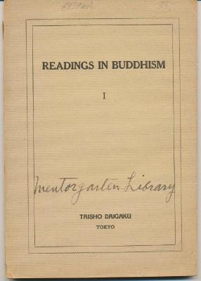 Readings in Buddhism 1.; [ On the History of the Order and Buddhist Sects of the Kamakura Age ] (...