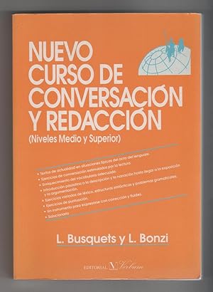 Imagen del vendedor de Nuevo curso de conversacin y redaccin. (Niveles medio y superior). a la venta por Librera El Crabo