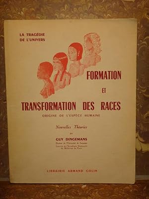 Bild des Verkufers fr FORMATION ET TRANSFORMATION DES RACES Origine de l'espce humaine Nouvelles thories zum Verkauf von Librairie du Bassin